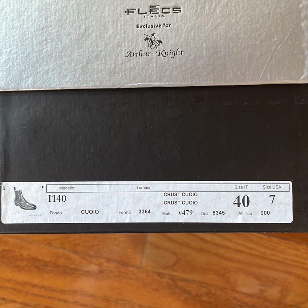 Flecs Italia for Arthur Knight brown leather chelsea boot - Picture 5 of 5